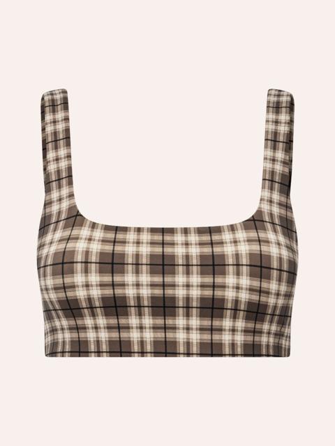 P.E NATION SCOUT SPORTS BRA IN CHECK