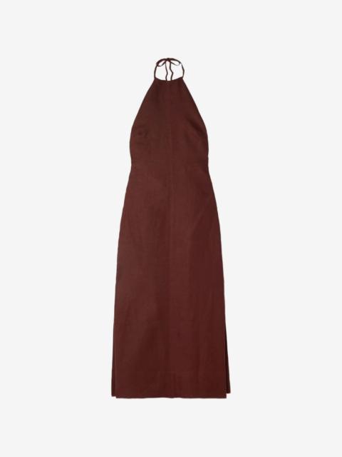 HAIGHT Antonia halterneck midi dress