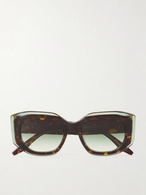 BARTON PERREIRA Crescendo Square-frame Tortoiseshell Acetate Sunglasses