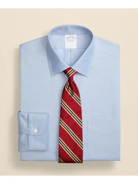 Brooks Brothers Stretch Supima® Cotton Non-Iron Pinpoint Oxford Ainsley Collar Dress Shirt