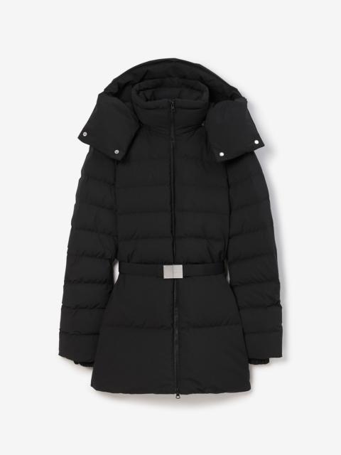 Burberry Belted Down Puffer Jacket