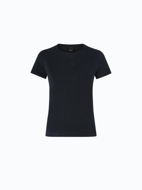 PINKO T-SHIRT WITH LOVE BIRDS LOGO