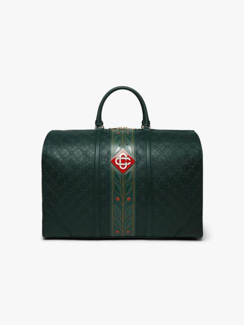 CASABLANCA Green Monogram Weekender Bag