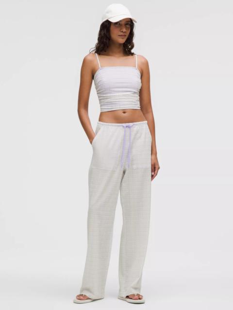 lululemon Seersucker Check Mid-Rise Pull-On Pant