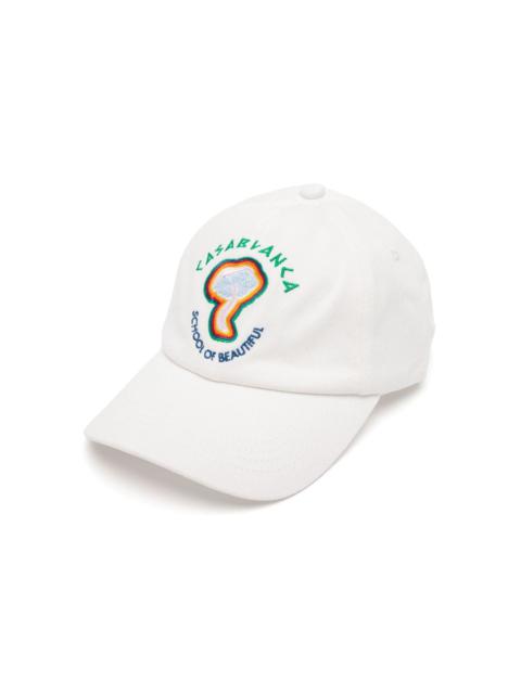 Rainbow Mushroom embroidered cap