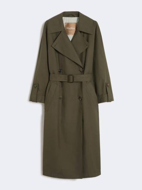 Max Mara ARTE Water-repellent twill belted trench coat - GREEN