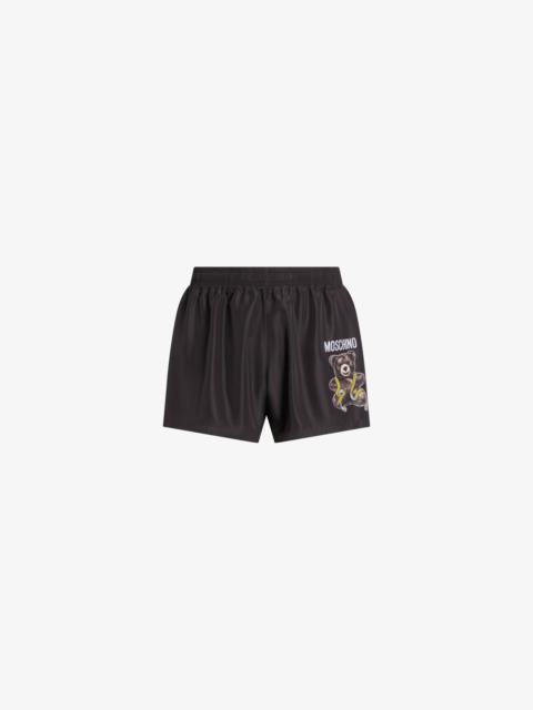 Moschino MOSCHINO TEDDY BEAR NYLON SWIM BOXERS