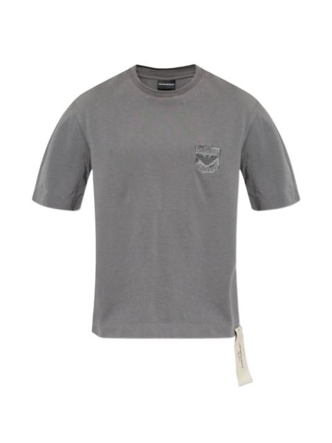 EMPORIO ARMANI logo-patch T-shirt