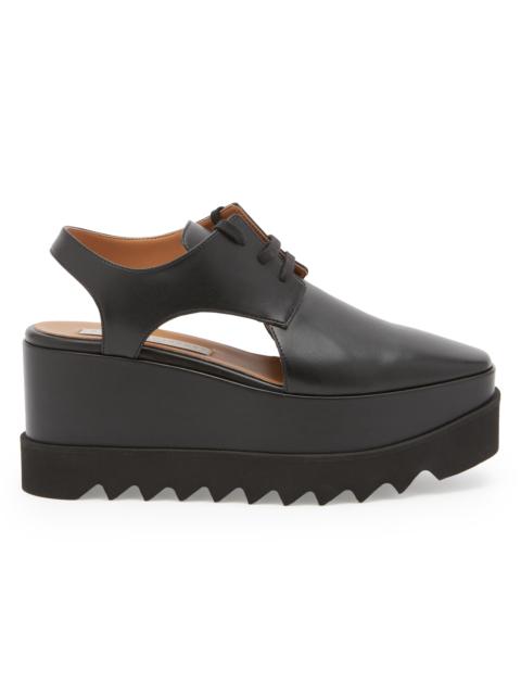 Stella McCartney Women's Elyse 75MM Cut-Out Platform Derbys - Black