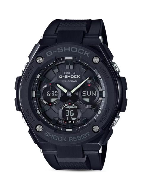 G-SHOCK Analog and Digital Combo Solar Strap Watch, 55.2mm