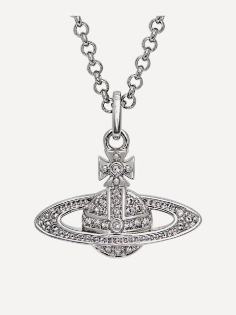 Vivienne Westwood Platinum-Tone Mini Bas Relief Pendant Necklace