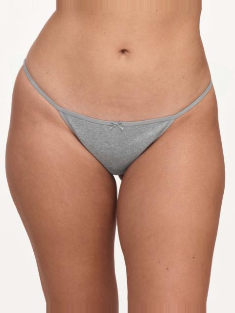 Cou Cou The Tanga Brief: Grey Cotton Jersey