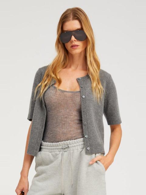 SPRWMN GREY CASHMERE ANITA CARDIGAN