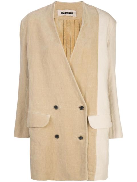 UMA WANG oversized double-breasted blazer