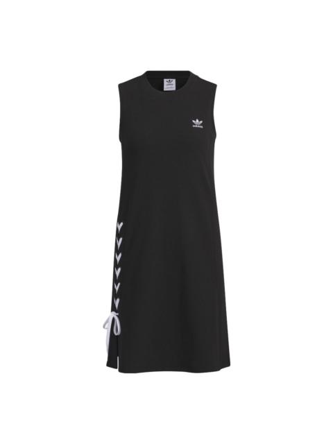 adidas (WMNS) adidas originals Logo dress without sleeve 'Black' IP2193