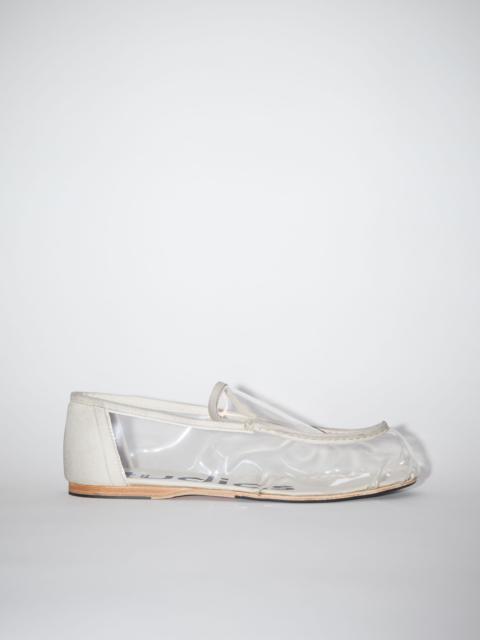 Acne Studios Transparent slip-on shoes - Transparent