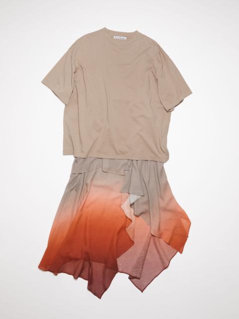 Acne Studios Layered t-shirt dress - Taupe grey