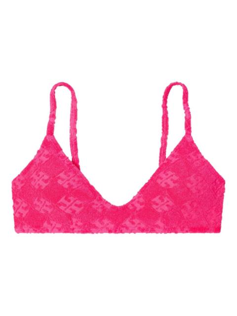 TORY BURCH terry-cloth bikini top