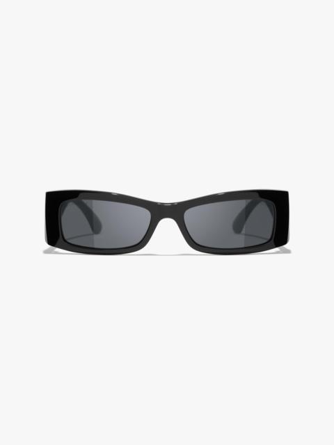 CHANEL Rectangle Sunglasses
