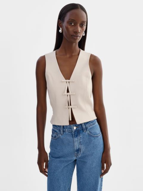 LAMARQUE BASTINA | Leather Bow Top