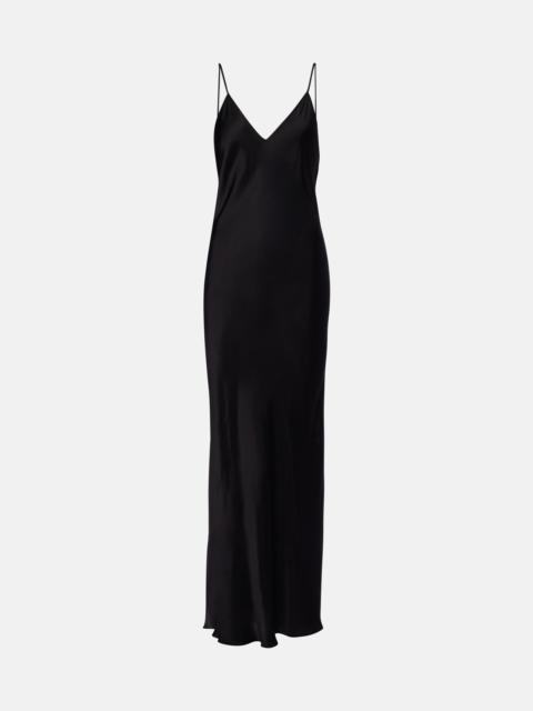 Isabel Marant Nevana satin maxi dress