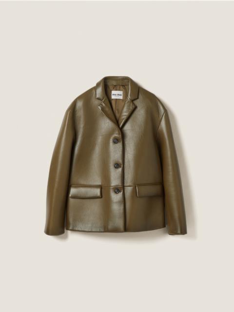 Miu Miu Single-breasted Prince of Wales check jacket | REVERSIBLE