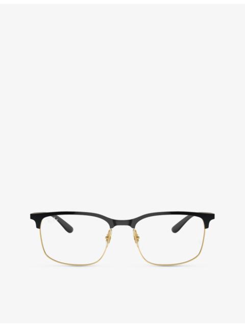 Ray-Ban RX6518 square-frame metal optical glasses