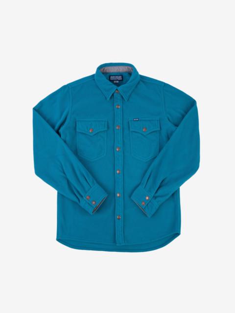 Iron Heart IHSH-287-TUR Micro Fleece C.P.O Shirt - Turquoise