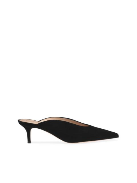 Gianvito Rossi suede mules