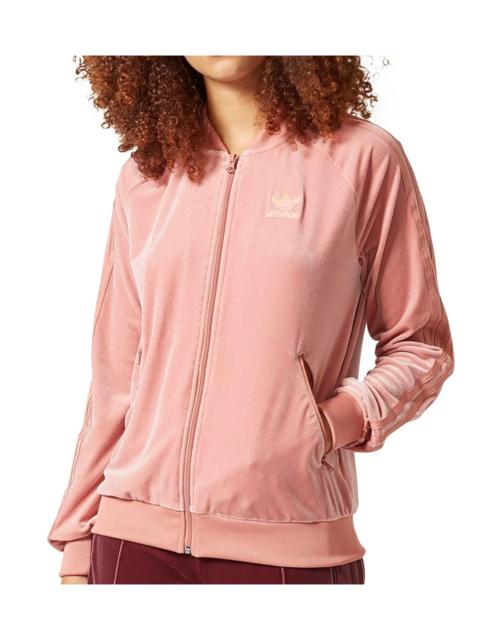 adidas Velvet Vibes SST Track Jacket "Raw Pink" CW0273
