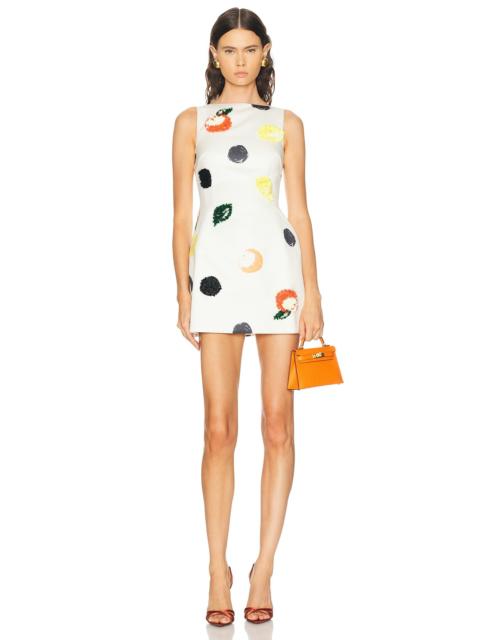LEO LIN Ali Boat Neck Mini Dress