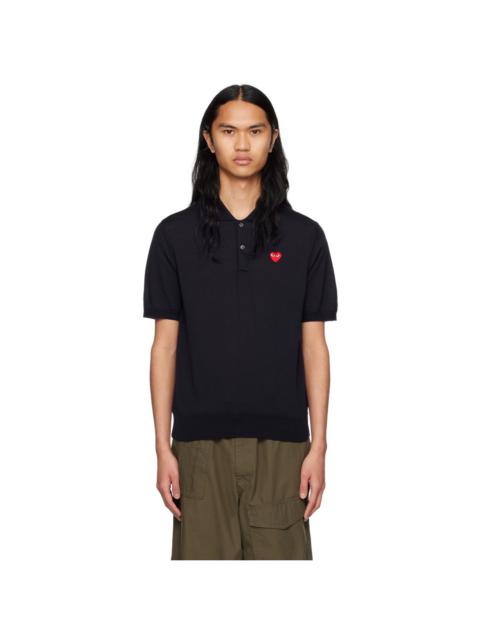 Navy Patch Polo