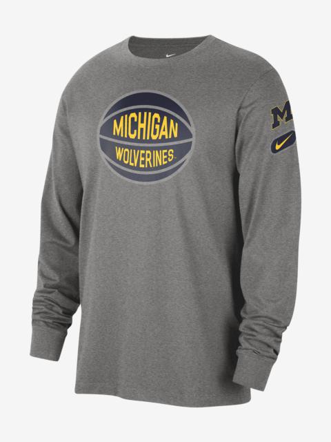 Michigan Fast Break Nike Men's College Long-Sleeve T-Shirt