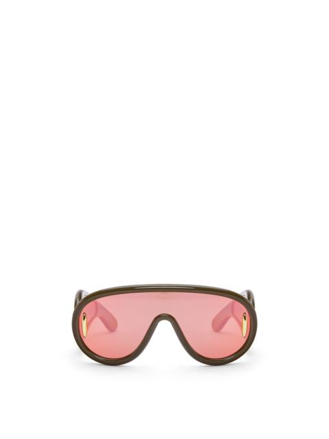 Wave mask sunglasses