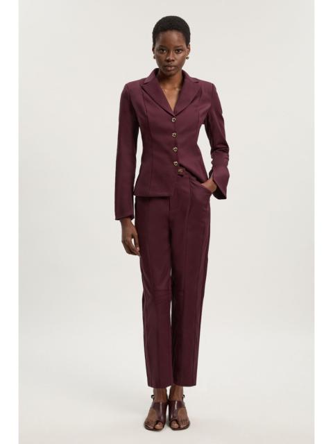 KAREN MILLEN Techno Barrel Leg Woven Trousers