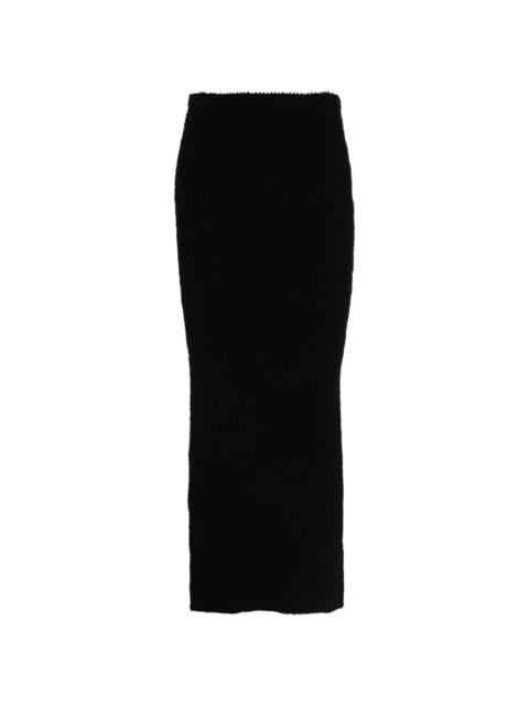 Acne Studios ribbed-knit midi skirt