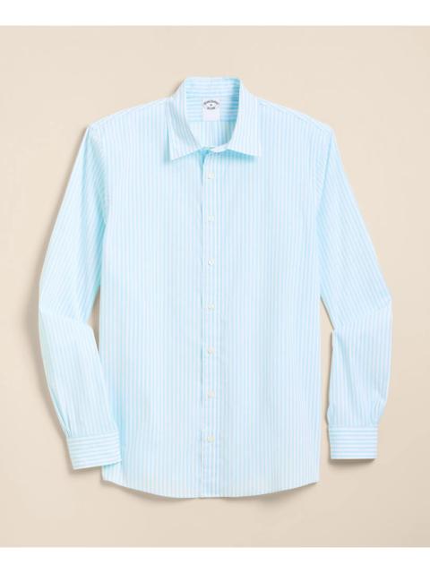 Brooks Brothers Performance Series Stretch Spread Collar, Striped Sport Shirt