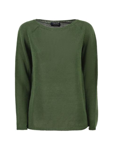 'S Max Mara wide-neck linen jumper