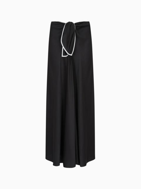 GIORGIO ARMANI LONG SKIRT IN SILK SATIN