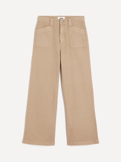 PAIGE Ari Wide-Leg Denim Trousers in Vintage Beechwood