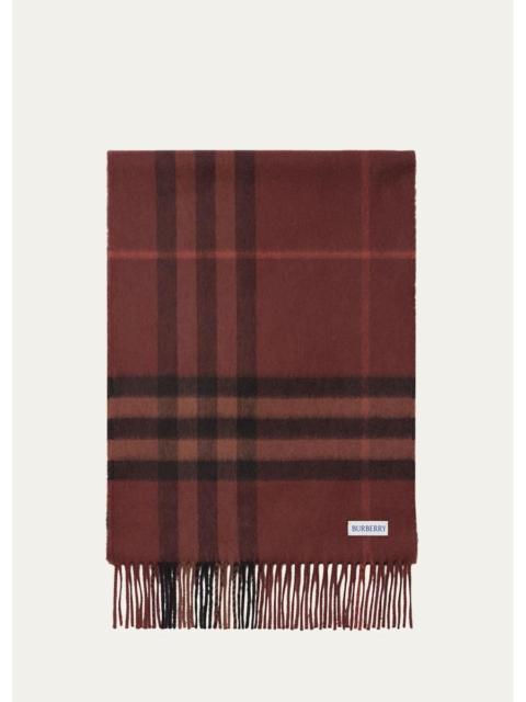 Burberry Men's Giant Check Cashmere Scarf