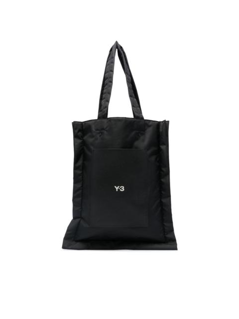 Lux logo-print tote bag