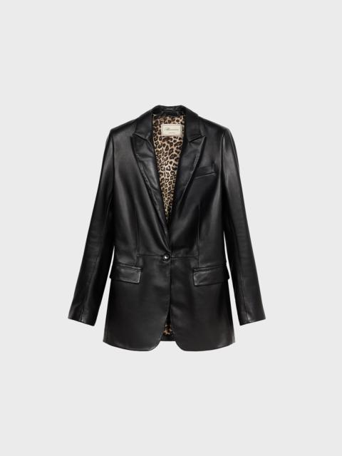 Blumarine PLONGÉ LEATHER JACKET