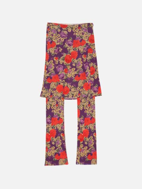 Acne Studios Layered midi skirt - Multi purple