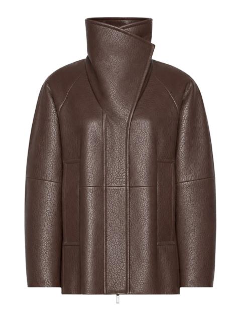 Sportmax MOKA LEATHER SALAGGIO JACKET