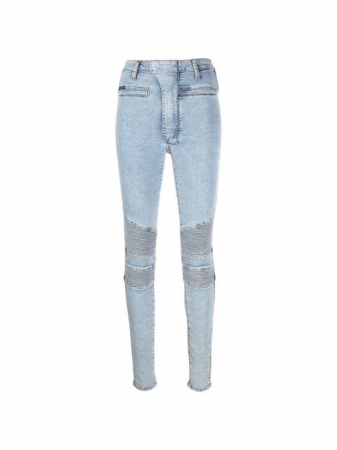 Iconic high waisted biker jeans