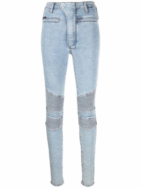 Iconic high waisted biker jeans