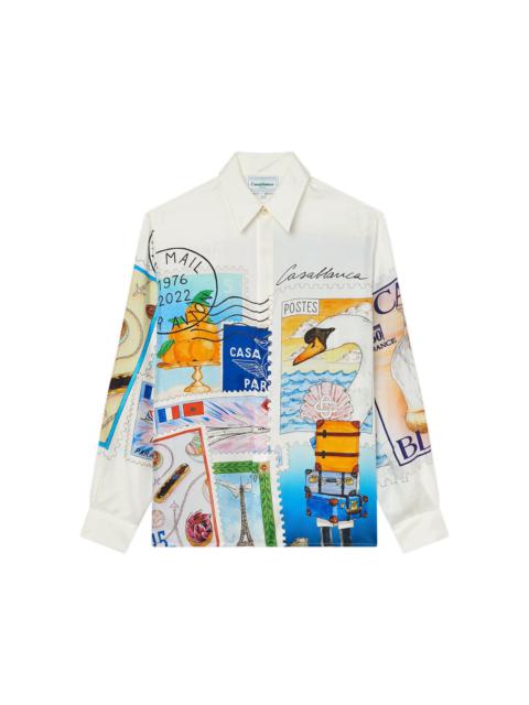 CASABLANCA Souvenirs De Vacances Silk Shirt