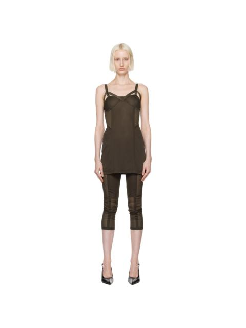 KNWLS Brown Grace Minidress