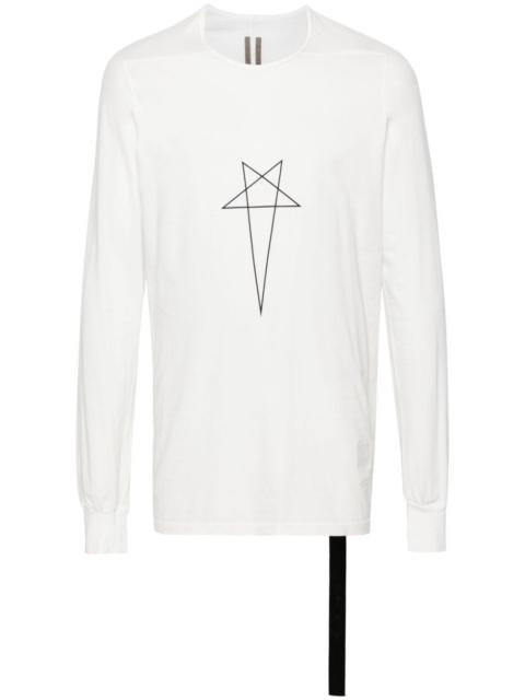 Rick Owens DRKSHDW Level pentagram-print organic cotton T-shirt
